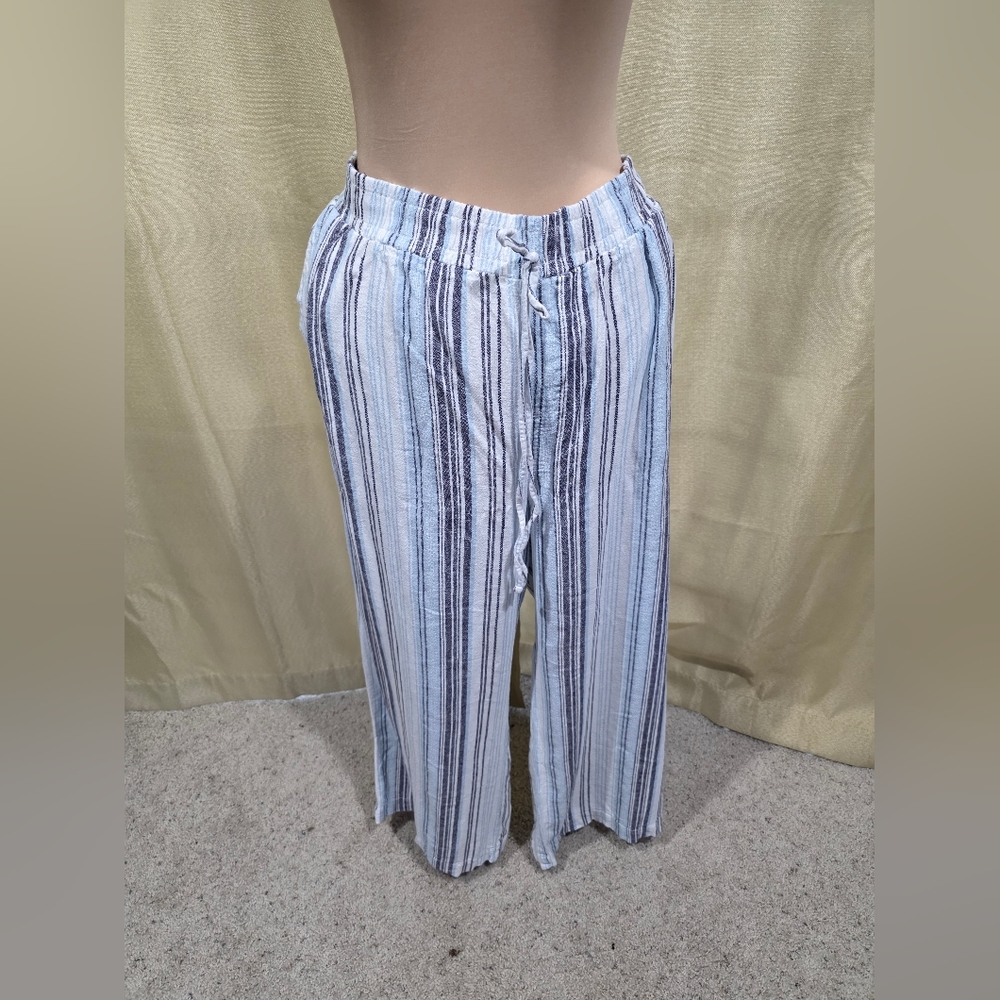 Briggs New York Blue and White Striped Pants XXL
